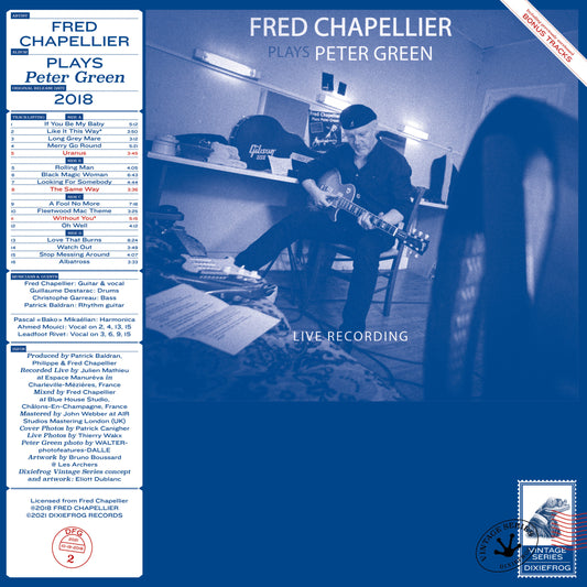 Fred Chapellier - Fred Chapellier Plays Peter Green (Double Vinyle)