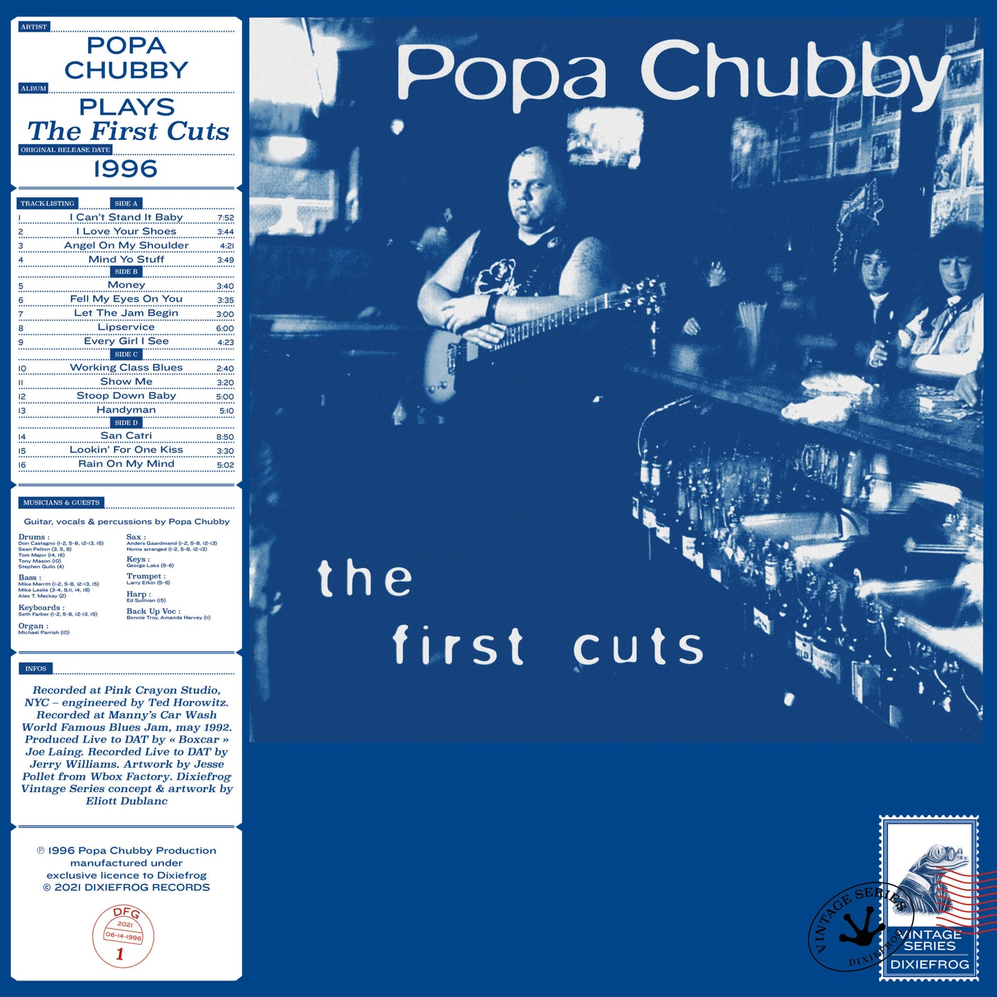 Popa Chubby - The First Cuts (Double Vinyle)